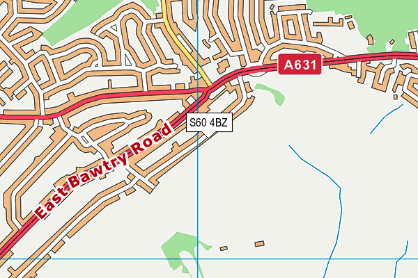 S60 4BZ map - OS VectorMap District (Ordnance Survey)