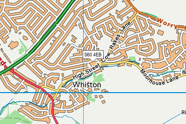 S60 4EB map - OS VectorMap District (Ordnance Survey)