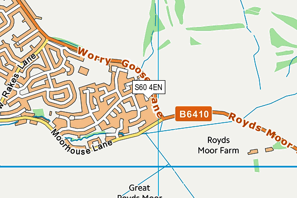 S60 4EN map - OS VectorMap District (Ordnance Survey)