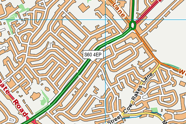 S60 4EP map - OS VectorMap District (Ordnance Survey)