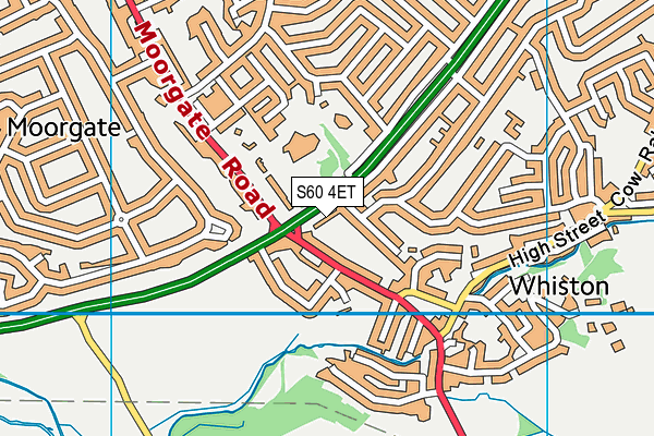 S60 4ET map - OS VectorMap District (Ordnance Survey)
