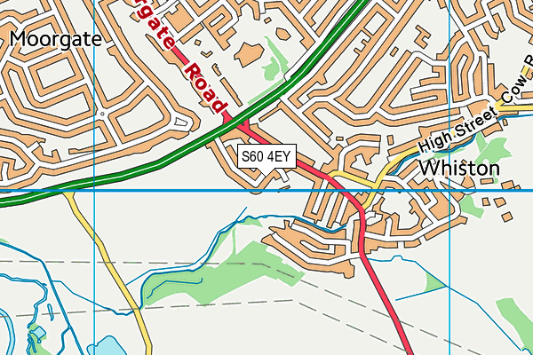 S60 4EY map - OS VectorMap District (Ordnance Survey)