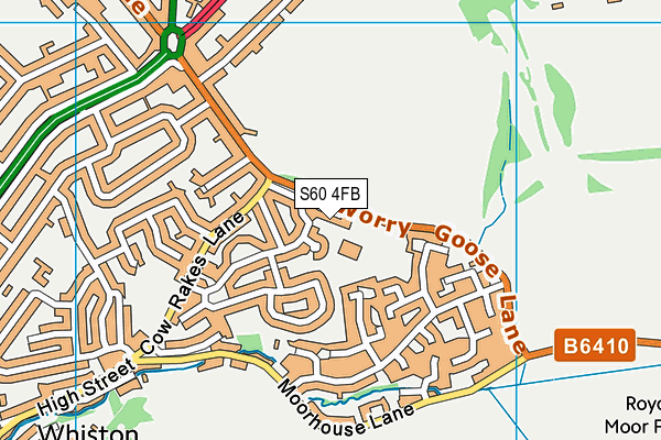 S60 4FB map - OS VectorMap District (Ordnance Survey)