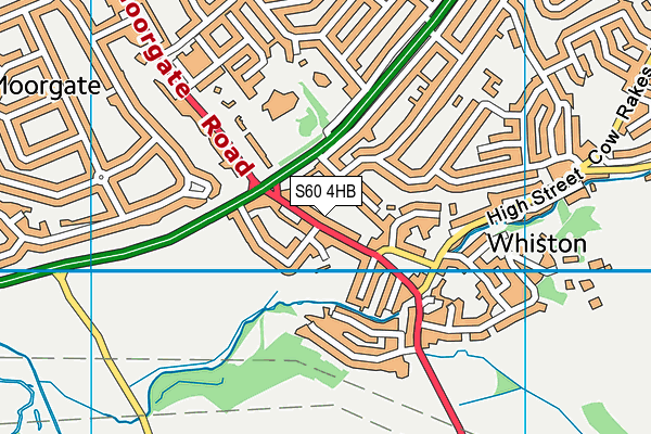 S60 4HB map - OS VectorMap District (Ordnance Survey)
