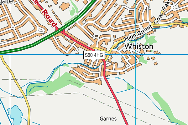 S60 4HG map - OS VectorMap District (Ordnance Survey)