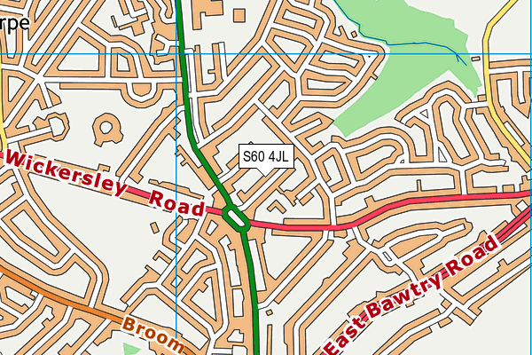 S60 4JL map - OS VectorMap District (Ordnance Survey)