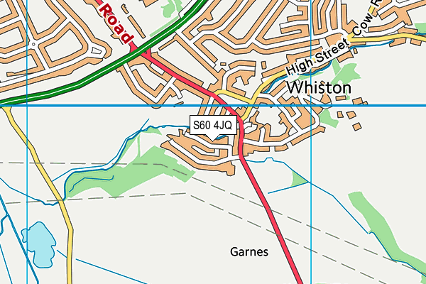 S60 4JQ map - OS VectorMap District (Ordnance Survey)