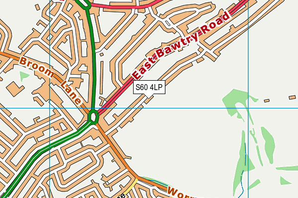 S60 4LP map - OS VectorMap District (Ordnance Survey)