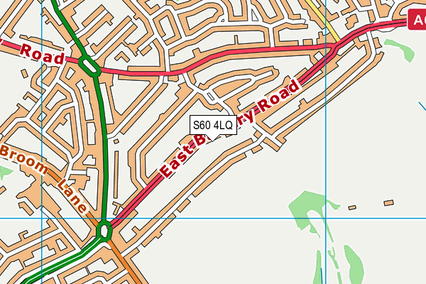 S60 4LQ map - OS VectorMap District (Ordnance Survey)