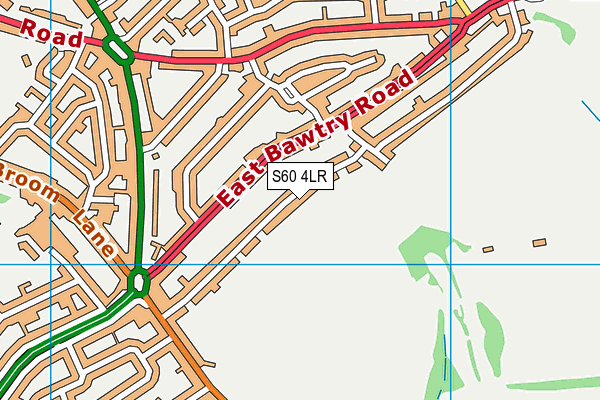 S60 4LR map - OS VectorMap District (Ordnance Survey)