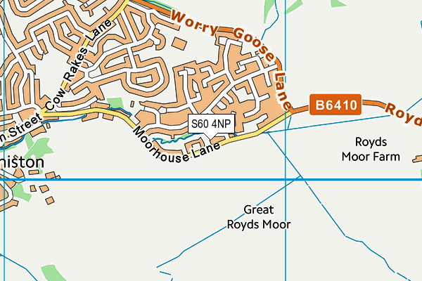 S60 4NP map - OS VectorMap District (Ordnance Survey)