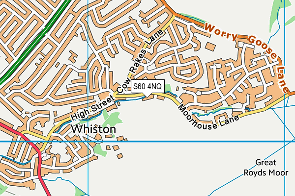 S60 4NQ map - OS VectorMap District (Ordnance Survey)