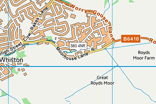 S60 4NR map - OS VectorMap District (Ordnance Survey)