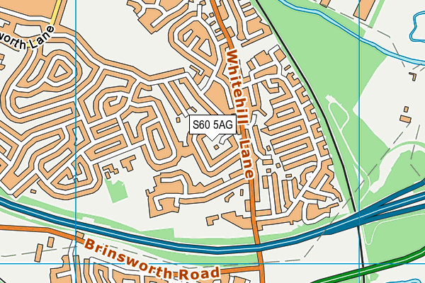 S60 5AG map - OS VectorMap District (Ordnance Survey)