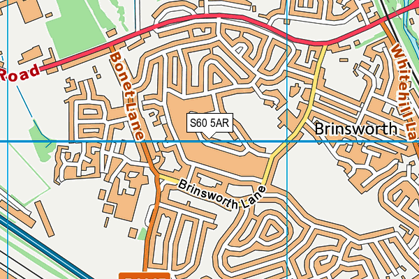 S60 5AR map - OS VectorMap District (Ordnance Survey)