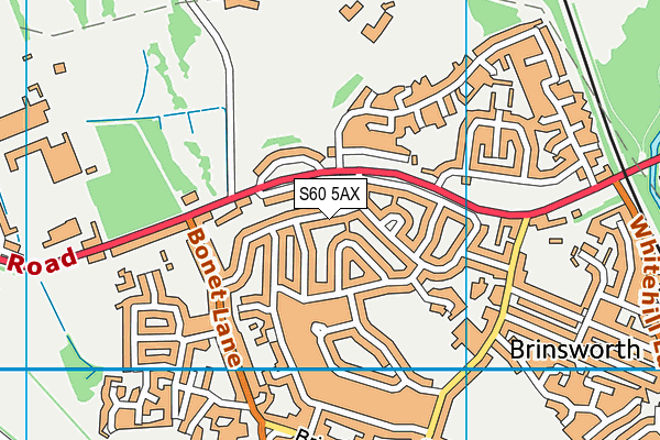 S60 5AX map - OS VectorMap District (Ordnance Survey)