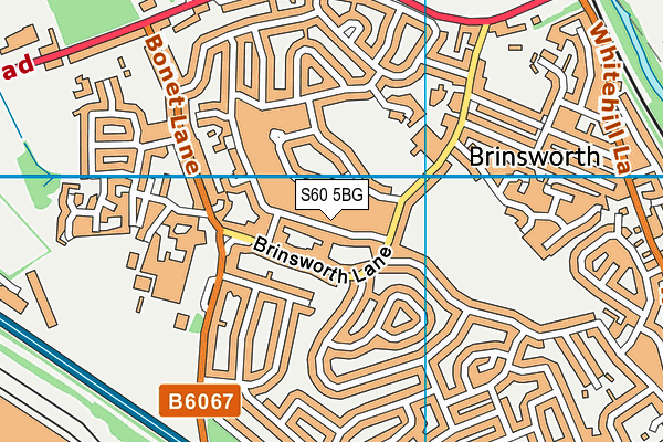 S60 5BG map - OS VectorMap District (Ordnance Survey)