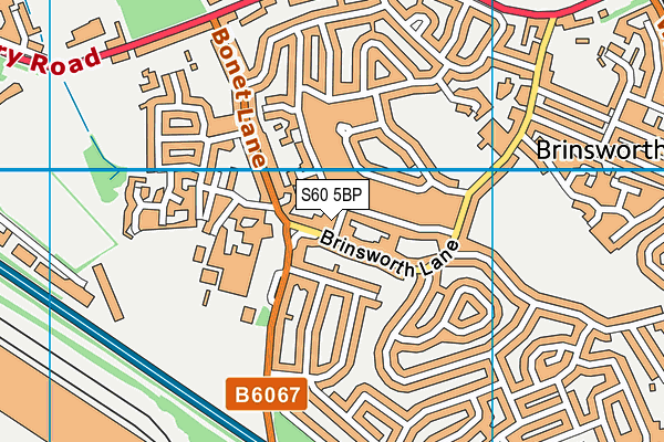 S60 5BP map - OS VectorMap District (Ordnance Survey)