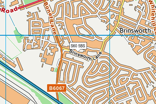 S60 5BS map - OS VectorMap District (Ordnance Survey)