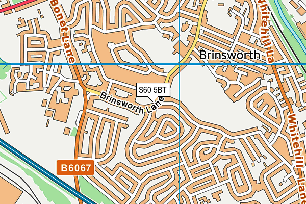 S60 5BT map - OS VectorMap District (Ordnance Survey)