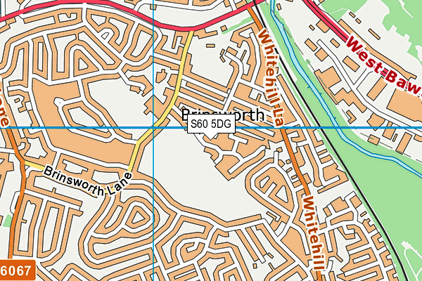 Brinsworth Playing Fields map (S60 5DG) - OS VectorMap District (Ordnance Survey)