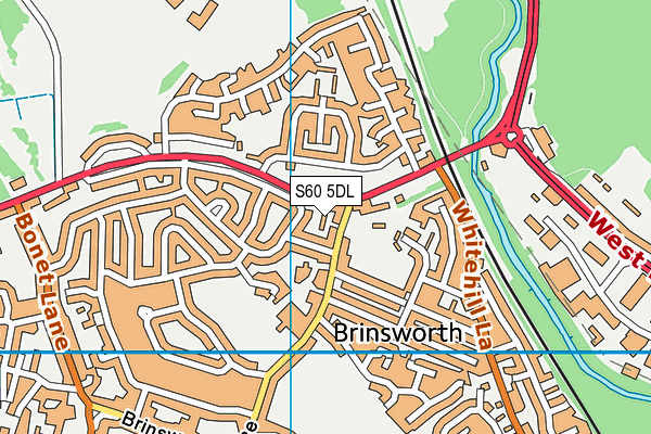 S60 5DL map - OS VectorMap District (Ordnance Survey)