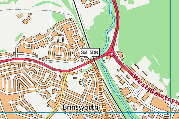 S60 5DN map - OS VectorMap District (Ordnance Survey)