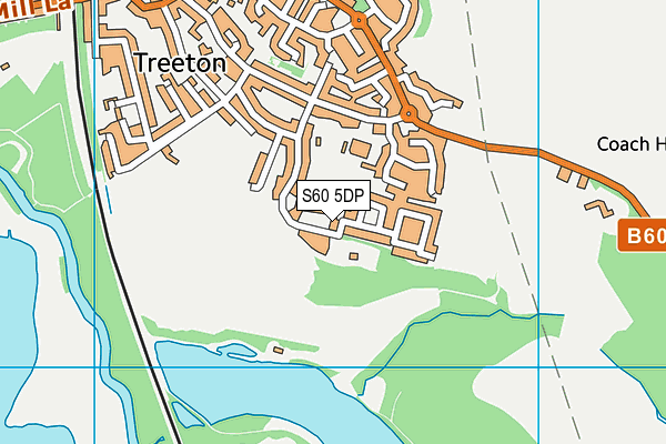 S60 5DP map - OS VectorMap District (Ordnance Survey)