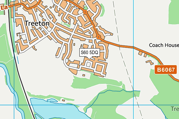 S60 5DQ map - OS VectorMap District (Ordnance Survey)