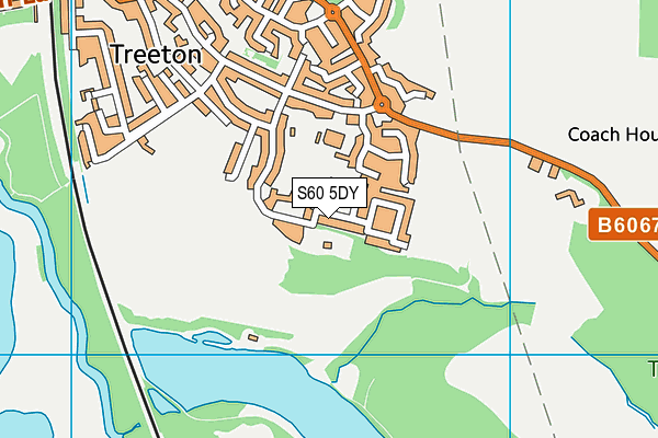 S60 5DY map - OS VectorMap District (Ordnance Survey)