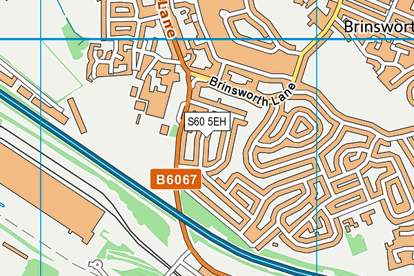 S60 5EH map - OS VectorMap District (Ordnance Survey)