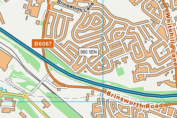 S60 5EN map - OS VectorMap District (Ordnance Survey)