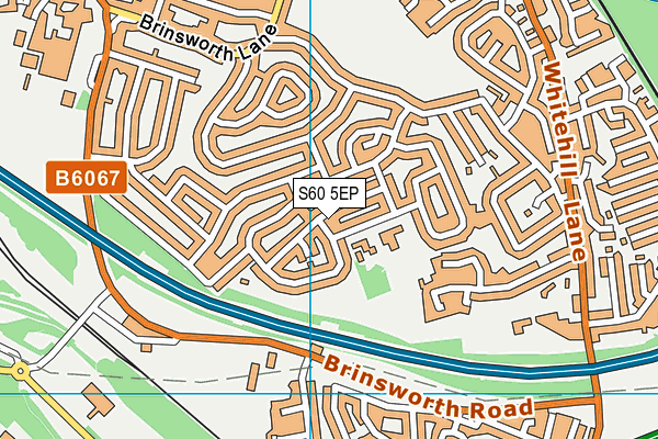 S60 5EP map - OS VectorMap District (Ordnance Survey)