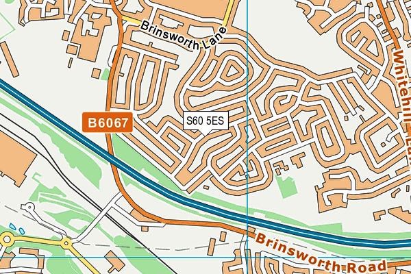 S60 5ES map - OS VectorMap District (Ordnance Survey)