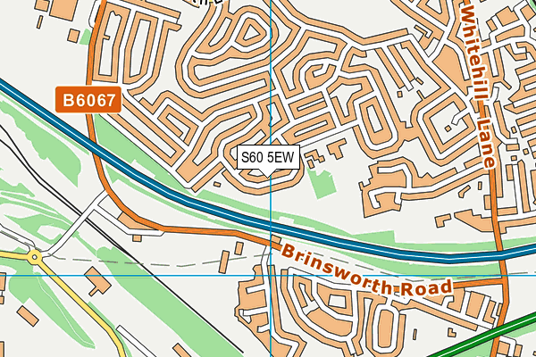 S60 5EW map - OS VectorMap District (Ordnance Survey)