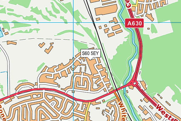 S60 5EY map - OS VectorMap District (Ordnance Survey)