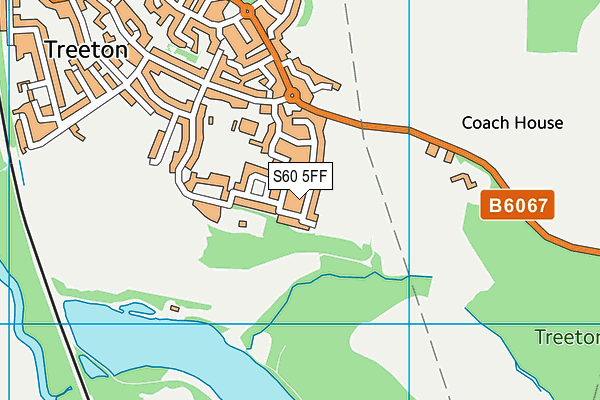 S60 5FF map - OS VectorMap District (Ordnance Survey)