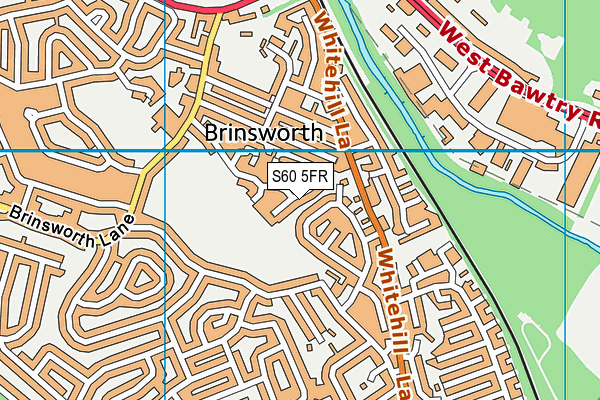 S60 5FR map - OS VectorMap District (Ordnance Survey)