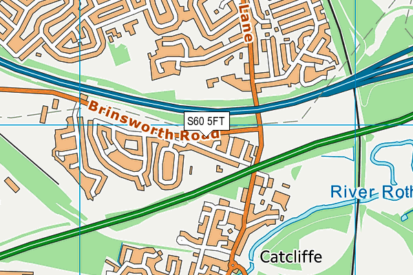 S60 5FT map - OS VectorMap District (Ordnance Survey)