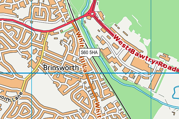 S60 5HA map - OS VectorMap District (Ordnance Survey)