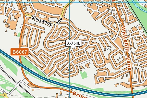 S60 5HL map - OS VectorMap District (Ordnance Survey)