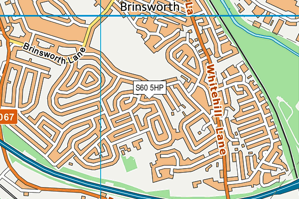 S60 5HP map - OS VectorMap District (Ordnance Survey)