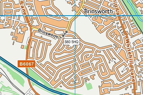 S60 5HQ map - OS VectorMap District (Ordnance Survey)
