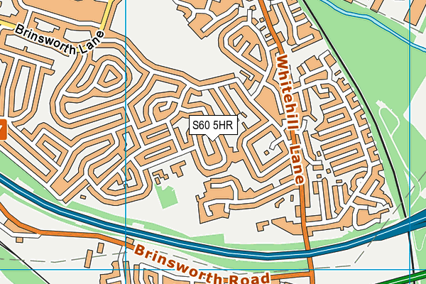 S60 5HR map - OS VectorMap District (Ordnance Survey)