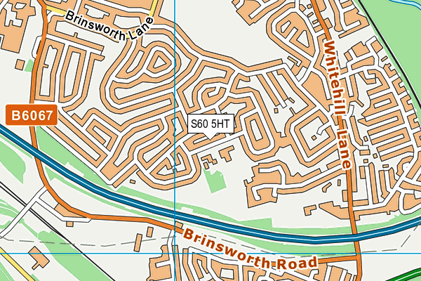 S60 5HT map - OS VectorMap District (Ordnance Survey)