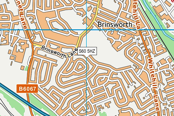 S60 5HZ map - OS VectorMap District (Ordnance Survey)