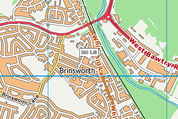 S60 5JB map - OS VectorMap District (Ordnance Survey)