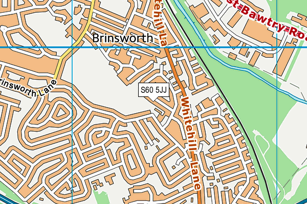 S60 5JJ map - OS VectorMap District (Ordnance Survey)