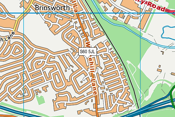 S60 5JL map - OS VectorMap District (Ordnance Survey)