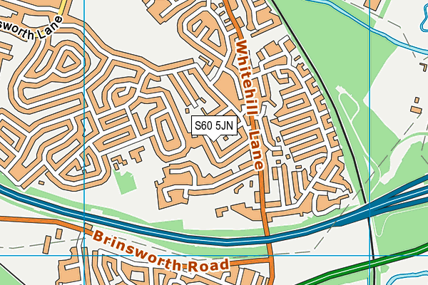 S60 5JN map - OS VectorMap District (Ordnance Survey)